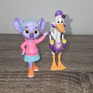 Disney Jr T.O.T.S. Delux Figures Lot Of 2 KC Koala & Captain Beakman 3"